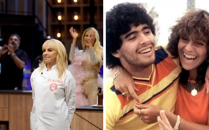 Claudia Villafañe le dedicó el premio a Diego Maradona: "Para el papá de mis hijas que no está" | Exclusivos