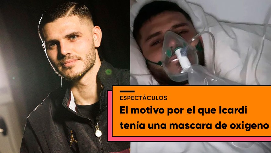 Mauro Icardi preocupó a sus seguidores cuando se mostró con una máscara de oxigeno | Espectáculos