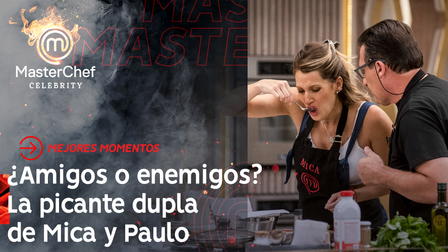 Mica Viciconte, molesta al cocinar junto con Paulo Kablan | Momentos imperdibles