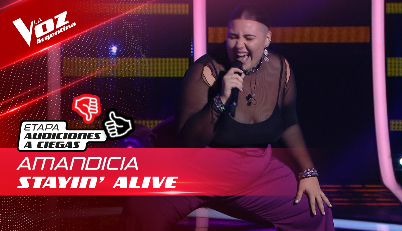 Amandicia - Stayin' Alive - Audiciones a Ciegas - La Voz Argentina 2022 | Audiciones a ciegas