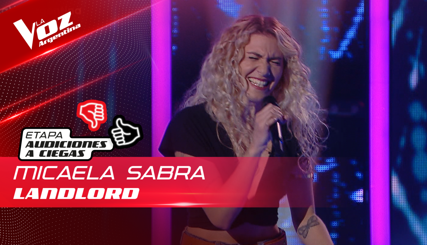Micaela Sabra - “Landlord” - Audiciones a Ciegas - La Voz Argentina 2022 | Audiciones a ciegas