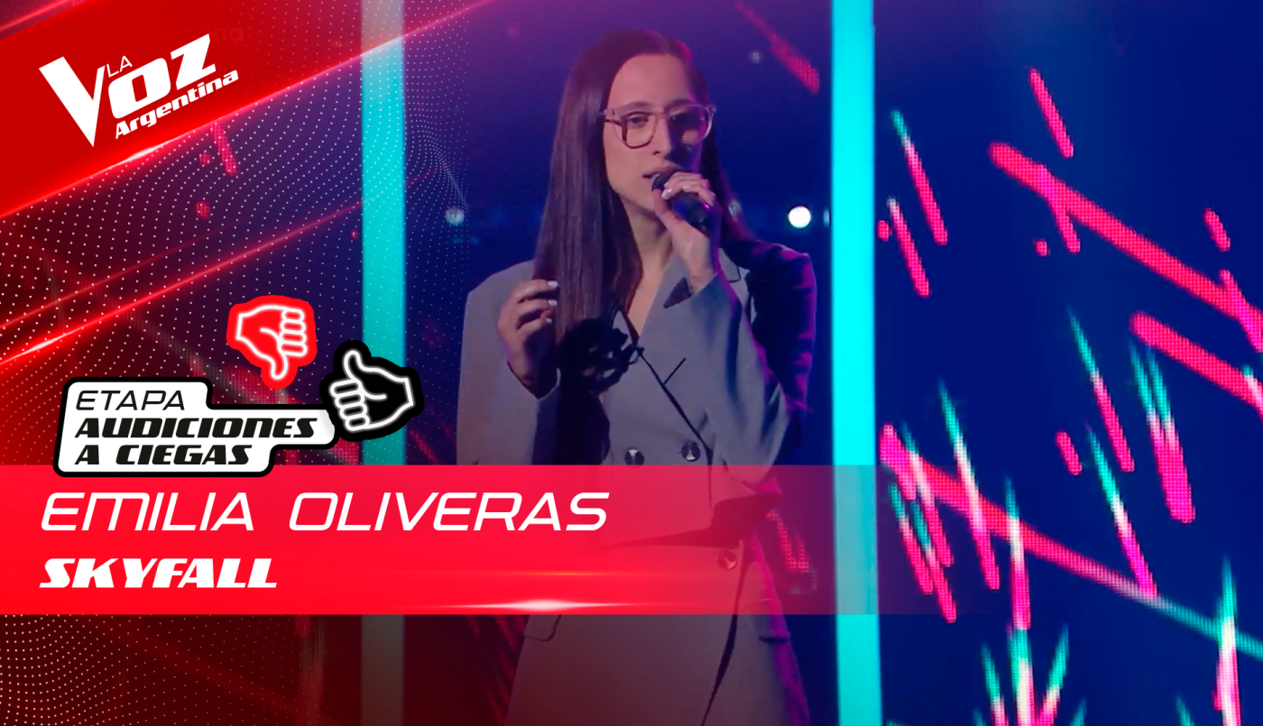 Emilia Oliveras - “Skyfall” - Audiciones a Ciegas - La Voz Argentina 2022 | Audiciones a ciegas