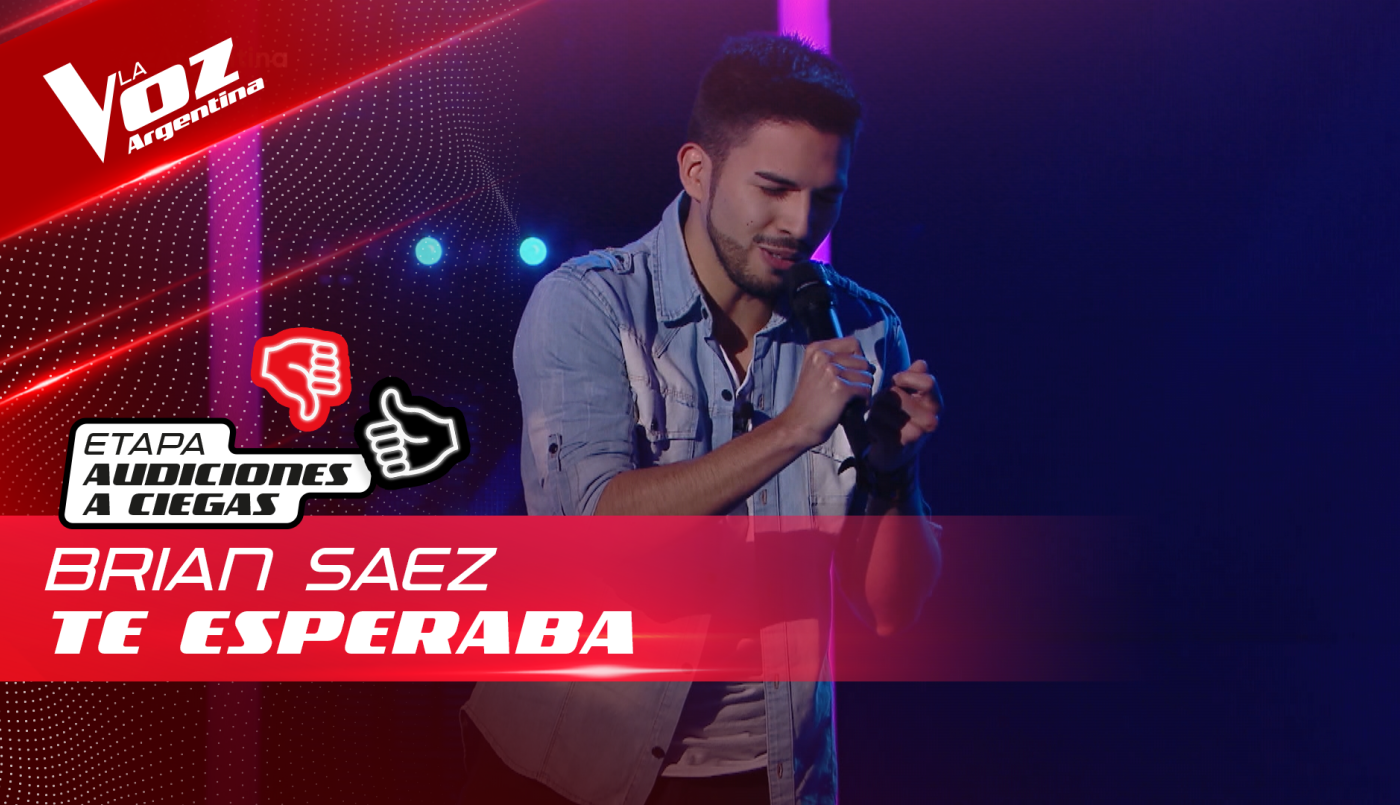 Brian Sáez - "Te esperaba" - Audiciones a Ciegas - La Voz Argentina 2022 | Audiciones a ciegas