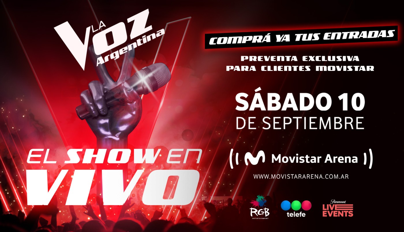 “La Voz Argentina, el show en vivo”: preventa exclusiva para clientes Movistar | Cartelera