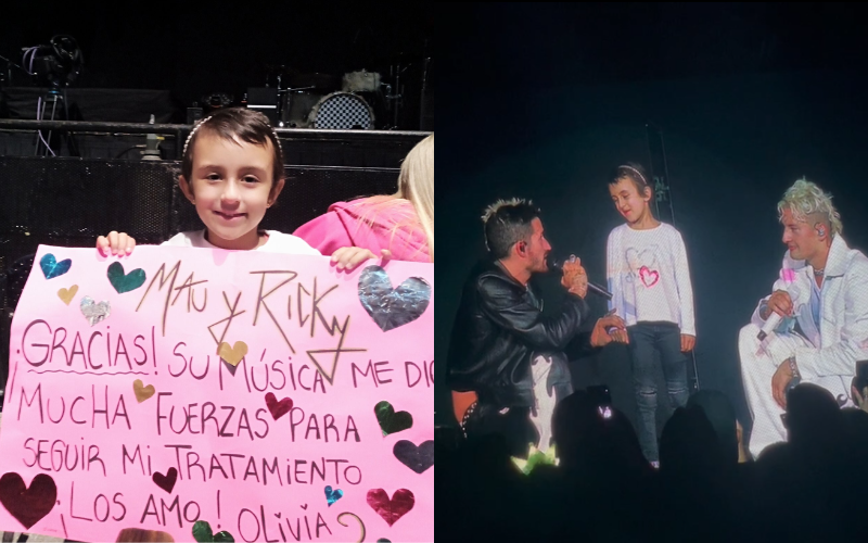 Olivia, la nena que emocionó a Mau y Ricky en el Luna Park | Espectáculos
