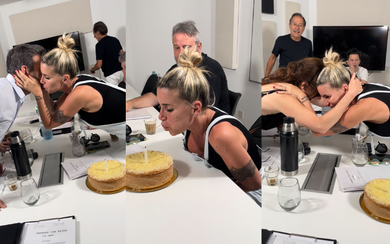 Flor Peña a lo Moni: el festejo de cumpleaños en pleno ensayo de Casados con Hijos | Cartelera
