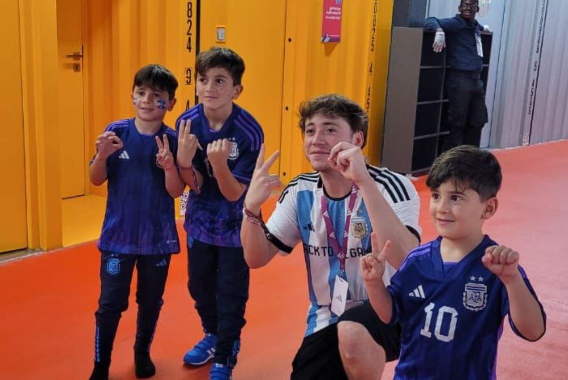 "Hagan así que va a salir 2-0": el encuentro de Paulo Londra con los hijos de Messi | Espectáculos
