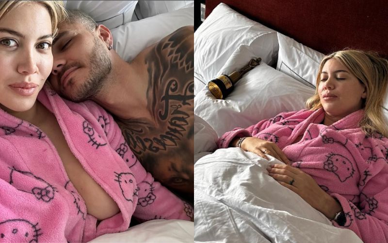 Cama para tres: Wanda Nara amaneció junto a dos amores | Espectáculos