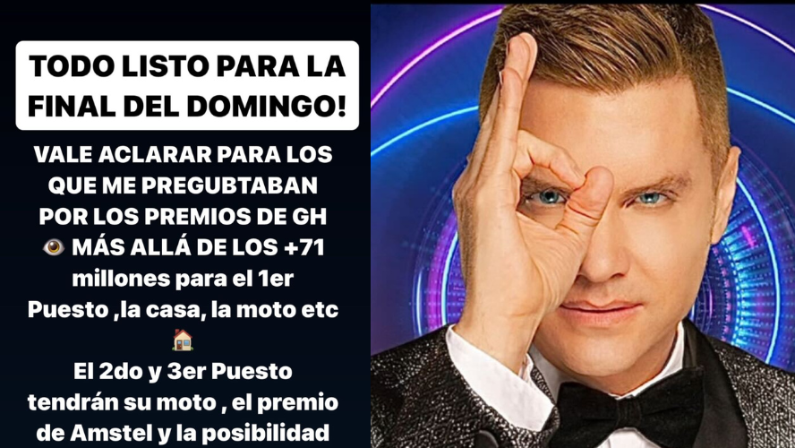 Todo listo para la final: Santiago Del Moro revelo detalles de los premios de cada ganador | Noticias