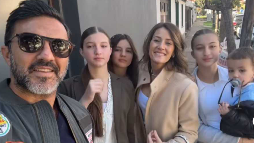 Mica Viciconte, Nicole Neumann y Fabián Cubero se cruzaron en la primera comunión de Sienna | Espectáculos