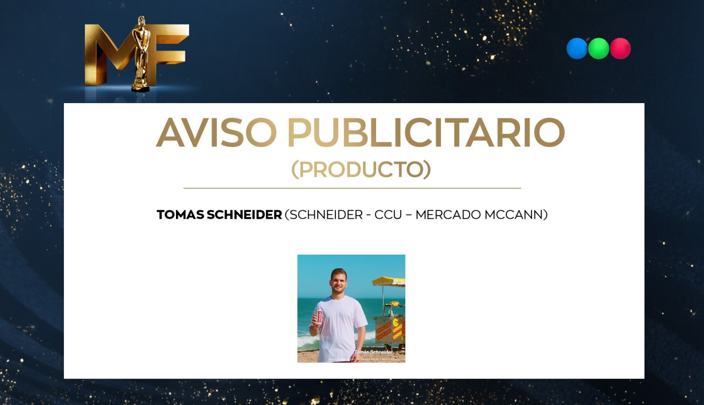 Tomás Schneider, mejor aviso publicitario | Ganadores