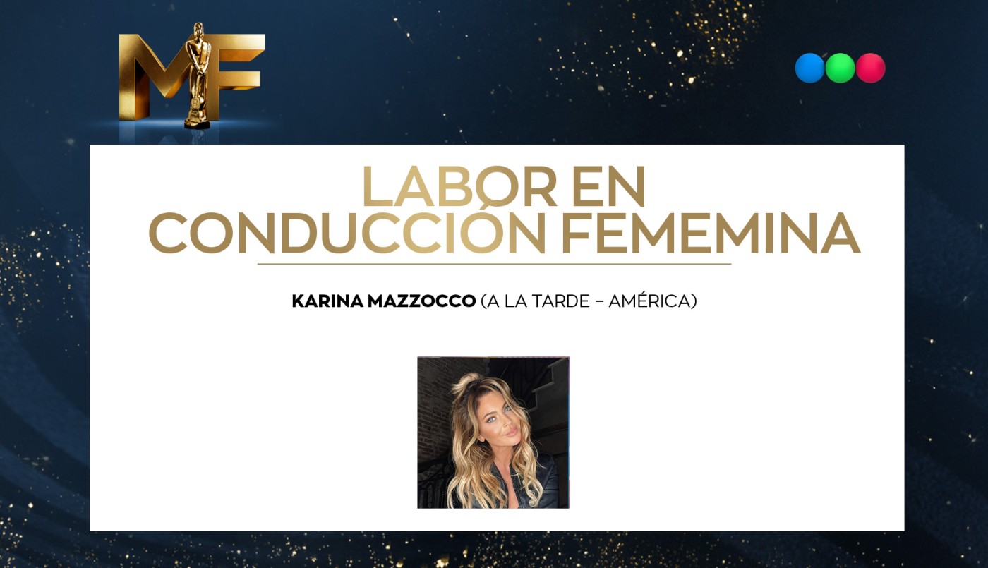 Karina Mazzocco, mejor labor conducción femenina | Ganadores