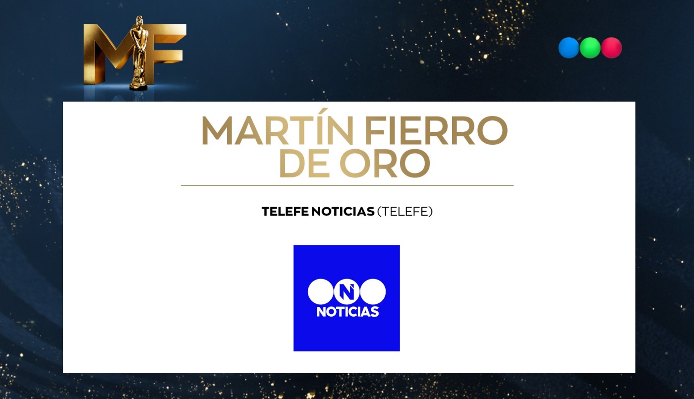 Telefe Noticias, Martín Fierro de Oro | Ganadores