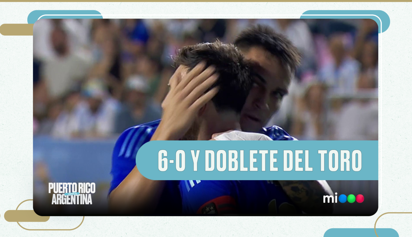 Taco de Messi y gol de Lautaro Martínez para el 6 a 0 - Puerto Rico vs. Argentina | Mejores momentos