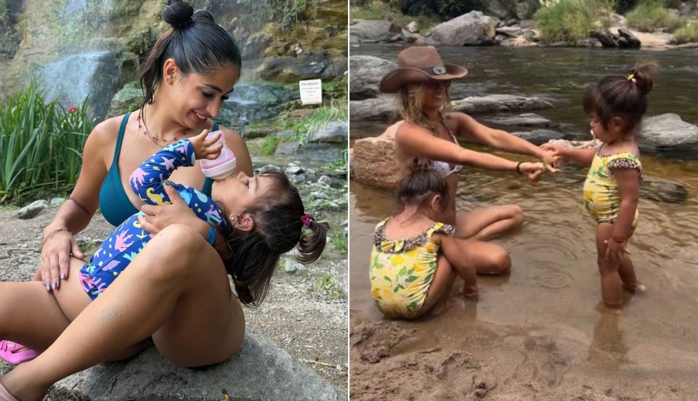 Daniela Celis y Thiago Medina en Villa Carlos Paz: las fotos de sus divertidas vacaciones familiares con las gemelas | Espectáculos