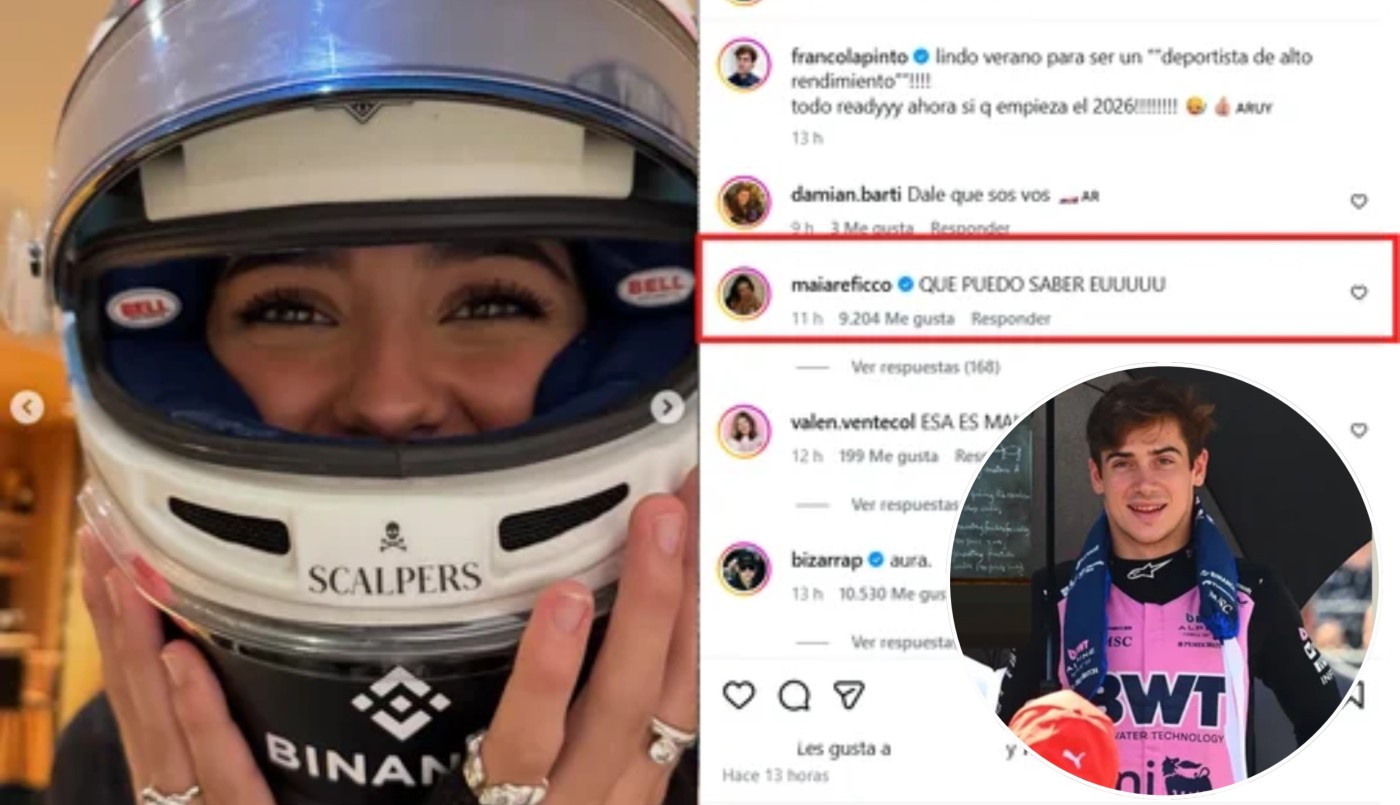 Franco Colapinto y Maia Reficco estarían saliendo: los cruces en redes que encendieron rumores | Espectáculos