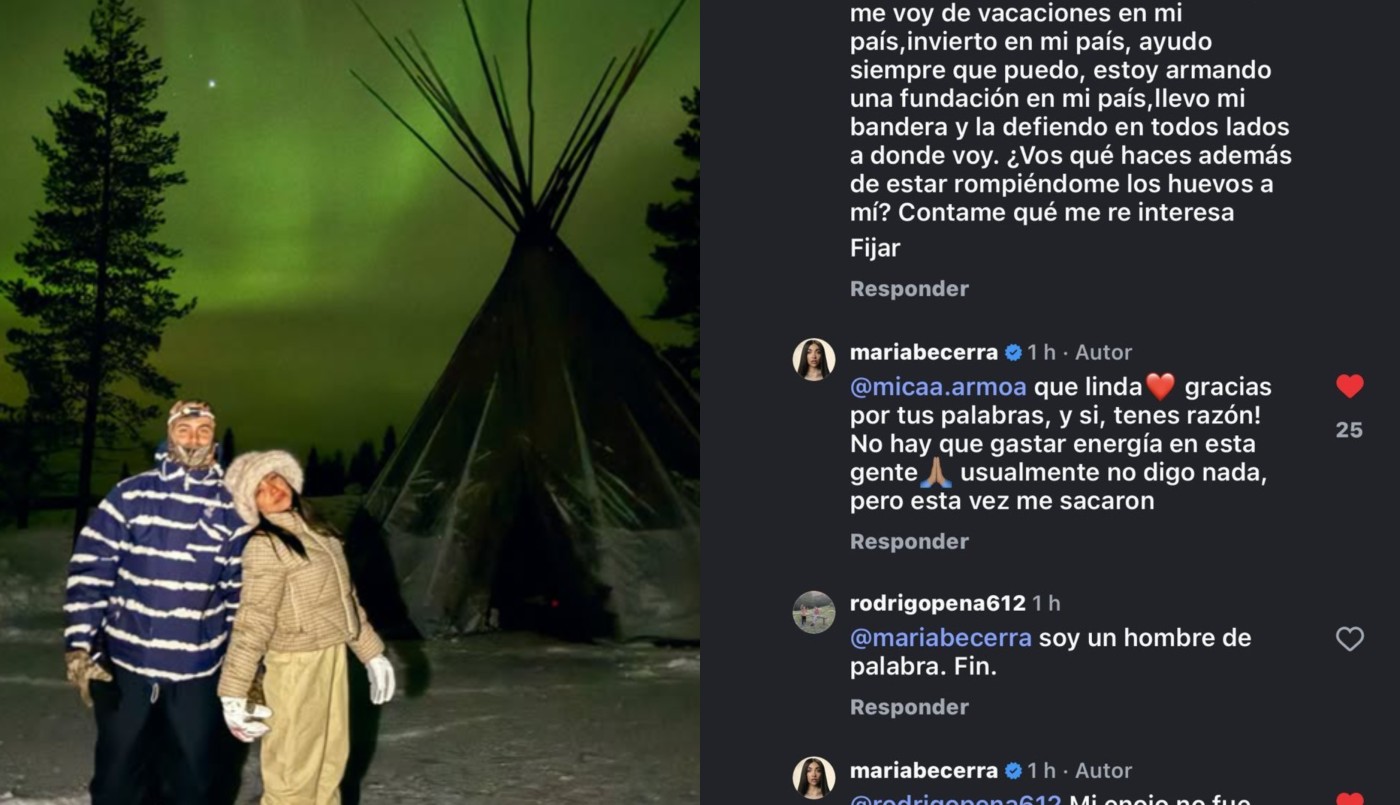 Los fuertes cruces de María Becerra con internautas que la cuestionaron por vacacionar en el exterior | Espectáculos