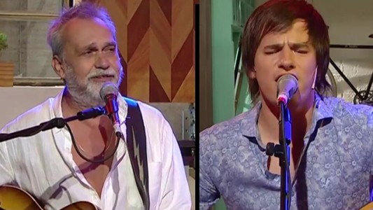 Lebón y Pennisi cantan "Muchacha (ojos de papel)"