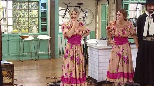 Laurita Fernández y Jesica Cirio bailaron chacarera