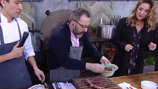 Gerardo Rozín cocina una trenza de vacío con indicaciones de Giorgini