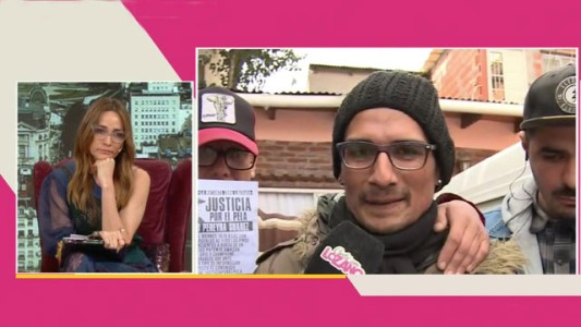 Lo balearon y murió en los brazos de su padre