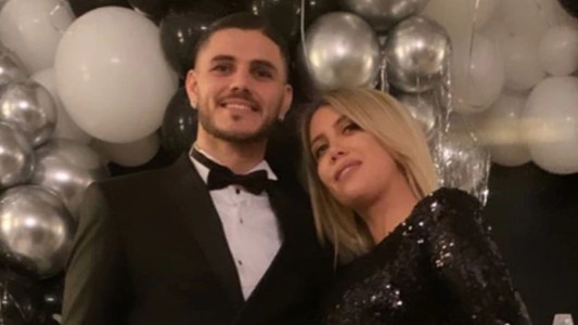 El susto de Wanda Nara