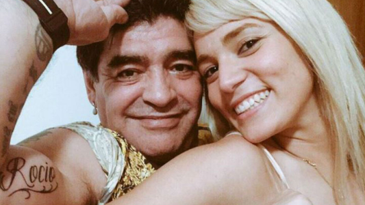 Rocío Oliva se tapó el tatuaje de Maradona