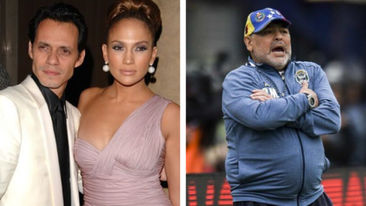 “Con vos está todo mal”: El enojo de JLo y Marc Anthony con Maradona