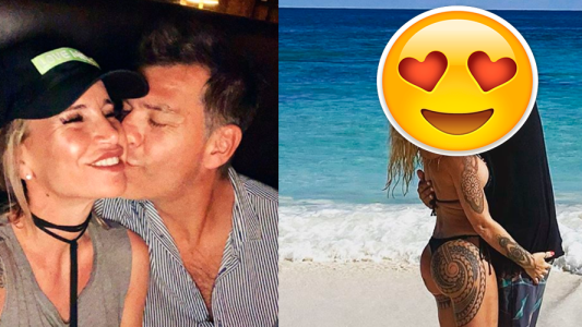 El chape hot de Flor Peña y su pareja