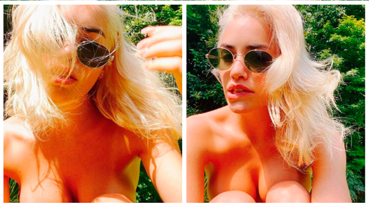 Lali se despide de Argentina en topless