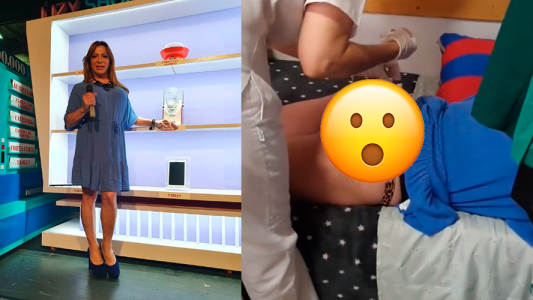 Lizy mostró cómo le ponían una inyección