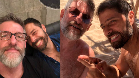 Las románticas vacaciones de Luis Novaresio y Braulio Bauab