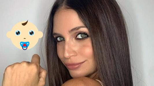 Zaira mostró la cara de su bebé