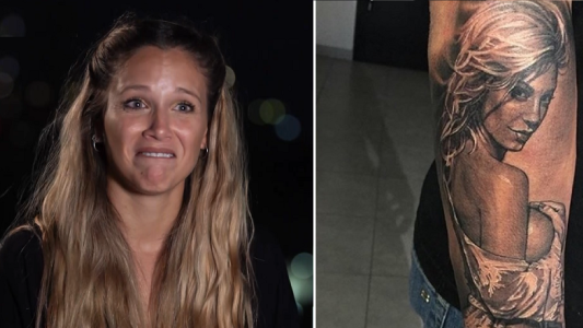 La insólita reacción de Barbie Vélez al enterarse que su papá se tatuó la cara de Noelia Marzol