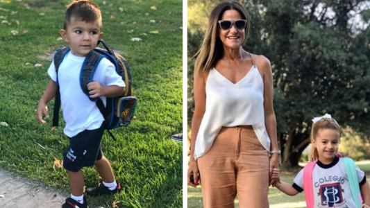 Los famosos acompañaron a sus hijos en el primer día de clases