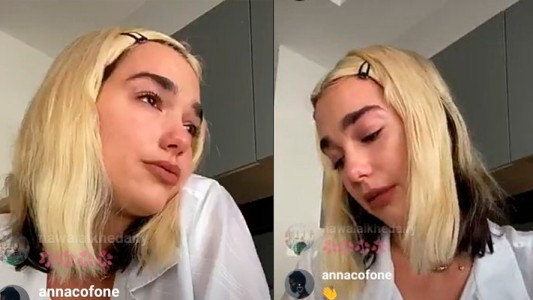 El llanto de Dua Lipa luego de que le filtren el disco