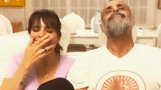 Romina Pereiro y Jorge Rial hicieron el challenge del momento