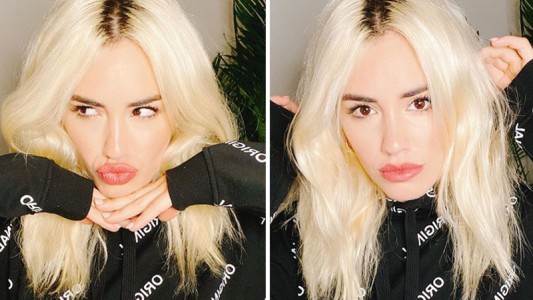 El look de cuarentena de Lali