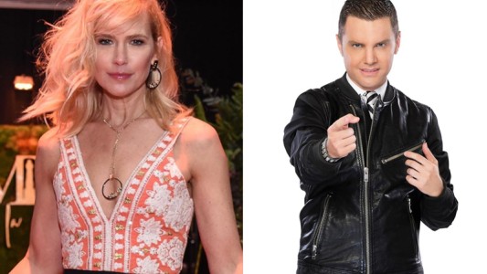 Valeria Mazza junto a Santiago del Moro en "Juntos Podemos Lograrlo"