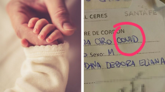 Llamaron “Covid” a un bebé que nació en Santa Fe