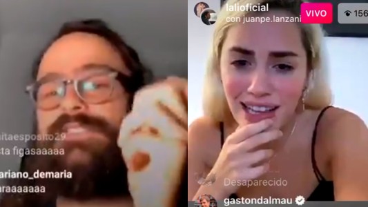 Lali y Peter cantaron la versión de cancha de "Hay un lugar"