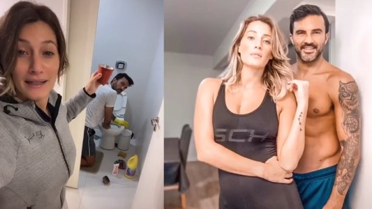 Mica Viciconte y Fabián Cubero siguen divirtiéndose en cuarentena