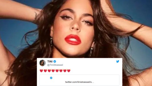 Tini llenó de corazones el mensaje de un famoso influencer argentino