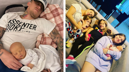 ¡Igual a su papá! El Polaco compartió las primeras sonrisas de Abril