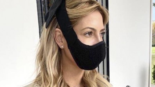 Conocé en detalle el llamativo tapabocas de Fabiola Yáñez que causó furor en redes