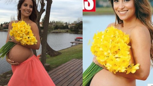 El fuerte descargo de Lourdes Sánchez contra la revista que le borró la pollera y la dejó desnuda