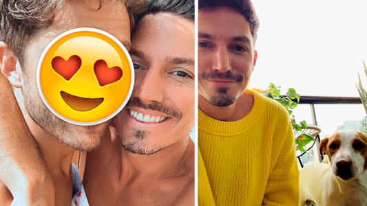Guido Zaffora presentó a su novio en Instagram