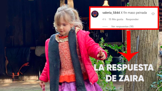Criticaron a su hija en Instagram y Zaira Nara respondió con altura