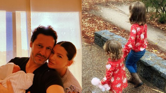 La dulce foto de Amancio con sus hermanas