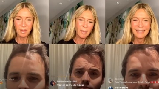 La confesión de Benja Rojas en un live con Cris Morena